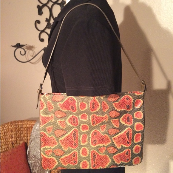 Cynthia Rowley Snakeskin Shoulder Bag - Picture 1 of 8